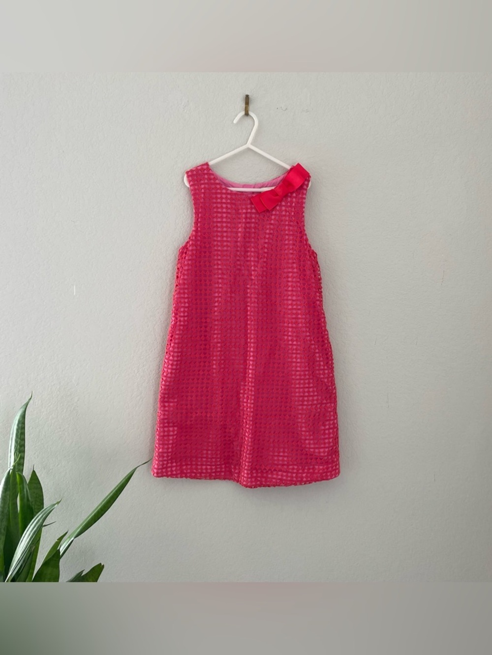 Kate Spade Girls Pink Overlay Lace Summer Dress Sleeveless Size 10